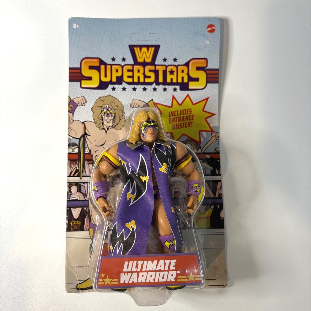 WWE Superstars Series 2 Ultimate Warrior Action Figure Entrance Duster NEW